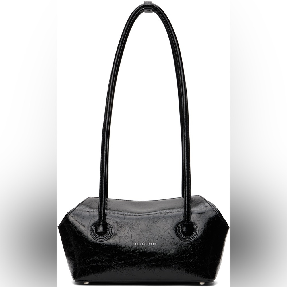 Marge Sherwood Black Medium Boat Shopper Tote Bag